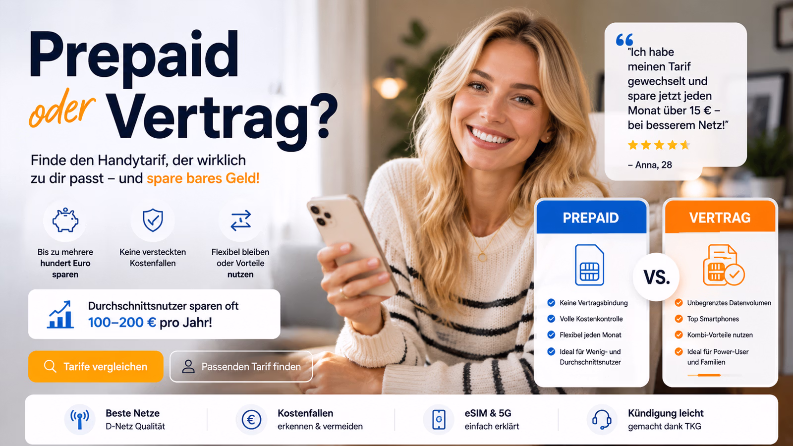 Handyvertrag oder Prepaid? Der große Vergleich 2026